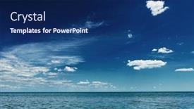  Presentation with sea sun - Slides enhanced with aerial-view-of-sun-rising background and a navy blue colored foreground