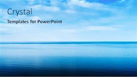  Presentation with sea sun - Beautiful PPT layouts featuring aerial-view-of-sun-rising backdrop and a light blue colored foreground