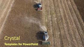  Presentation with europe moldova - Beautiful slide deck featuring aerial-view-of-sunflower-seeds backdrop and a tawny brown colored foreground