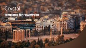  Presentation with zeus - Beautiful slide deck featuring aerial-view-of-temple backdrop and a tawny brown colored foreground