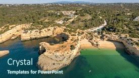  Presentation with aerial - Theme with aerial-view-of-the-albandeira and a ocean colored foreground