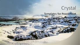  Presentation with geothermal - Presentation design featuring aerial-view-of-the-blue background and a light blue colored foreground