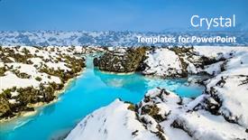  Presentation with geothermal - Audience pleasing presentation consisting of aerial-view-of-the-blue backdrop and a teal colored foreground