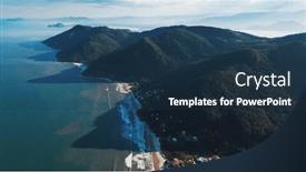  Presentation with brazil - Slide set consisting of aerial-view-of-the-brazilian background and a  colored foreground