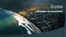  Presentation with brazil - Presentation with aerial-view-of-the-brazilian background and a ocean colored foreground