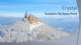  Presentation with aerial - Slide set enhanced with aerial-view-of-the-castle background and a light blue colored foreground