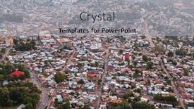  Presentation with ethiopia - Presentation theme with aerial-view-of-the-city background and a light gray colored foreground