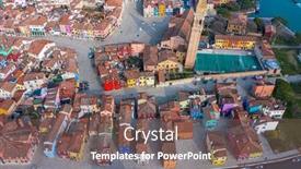  Presentation with aerial - Audience pleasing theme consisting of aerial-view-of-the-colorful backdrop and a violet colored foreground