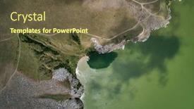  Presentation with danube - Slides enhanced with aerial-view-of-the-danube background and a tawny brown colored foreground