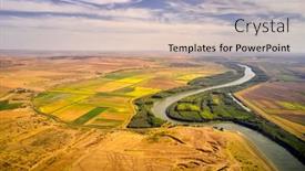  Presentation with top view of amazon river - Amazing presentation having aerial-view-of-the-danube backdrop and a lemonade colored foreground