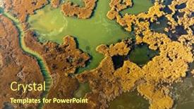  Presentation with danube - Slide set enhanced with aerial-view-of-the-danube background and a tawny brown colored foreground