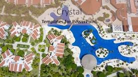  Presentation with dominican republic - Presentation design featuring aerial-view-of-the-famous background and a coral colored foreground