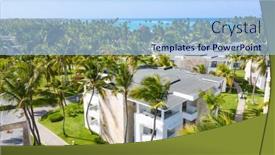  Presentation with dominican republic - Slide deck consisting of aerial-view-of-the-famous background and a light blue colored foreground