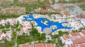  Presentation with republic dominican - Slides having aerial-view-of-the-famous background and a tawny brown colored foreground