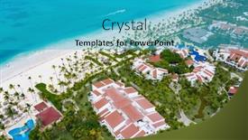  Presentation with dominican republic - Theme enhanced with aerial-view-of-the-famous background and a teal colored foreground
