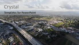  Presentation with mission - Slide deck consisting of aerial-view-of-the-mission background and a light gray colored foreground