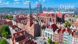  Presentation with architecture old - Audience pleasing PPT layouts consisting of aerial-view-of-the-old backdrop and a teal colored foreground