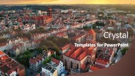  Presentation with architecture old - Audience pleasing PPT layouts consisting of aerial-view-of-the-old backdrop and a tawny brown colored foreground