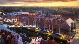  Presentation with aerial - Amazing slides having aerial-view-of-the-old backdrop and a tawny brown colored foreground