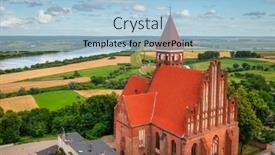  Presentation with aerial - Theme having aerial-view-of-the-old background and a light blue colored foreground