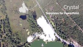  Presentation with drone - Presentation theme enhanced with aerial-view-of-the-saburb background and a gray colored foreground