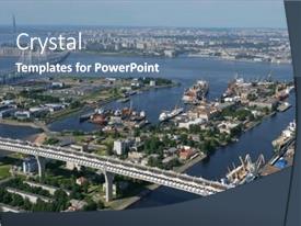 Aerial View Of The St PPT template 49 | CrystalGraphics
