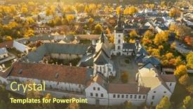  Presentation with fall season - Presentation with aerial-view-of-the-stary and a tawny brown colored foreground