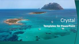  Presentation with granite - PPT theme with aerial-view-of-the-steep background and a  colored foreground