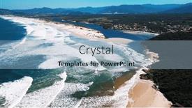  Presentation with brazil - Presentation enhanced with aerial-view-of-the-town background and a light blue colored foreground