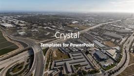  Presentation with freeway - Presentation theme enhanced with aerial-view-of-the-ventura background and a dark gray colored foreground