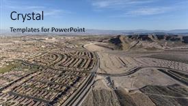  Presentation with las vegas nevada - PPT layouts enhanced with aerial view of the western background and a light blue colored foreground
