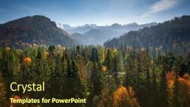  Presentation with aerial - Slide deck featuring aerial-view-of-the-zakopane background and a tawny brown colored foreground