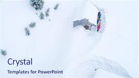  Presentation with tourists - Cool new PPT layouts with aerial view of tourists getting backdrop and a sky blue colored foreground