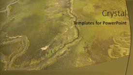  Presentation with north carolina - Beautiful PPT theme featuring aerial-view-of-tributary backdrop and a gold colored foreground