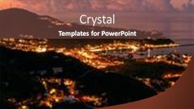  Presentation with virgin islands - Amazing slide set having aerial-view-of-virgin-islands backdrop and a coral colored foreground