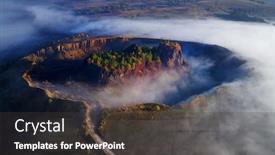  Presentation with brasov - PPT layouts with aerial-view-of-volcanic-crater background and a dark gray colored foreground