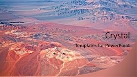  Presentation with volcanoes - Colorful PPT layouts enhanced with aerial view of volcanoes atacama backdrop and a coral colored foreground