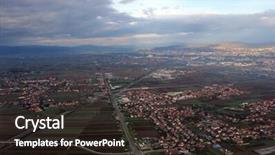  Presentation with croatia zagreb - PPT layouts enhanced with aerial view of zagreb the capital of croatia background and a tawny brown colored foreground