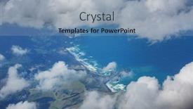  Presentation with new zealand - Presentation enhanced with aerial-view-on-a-new background and a light blue colored foreground