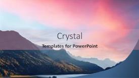  Presentation with autumn - PPT theme enhanced with aerial-view-on-autumn-lake background and a lemonade colored foreground