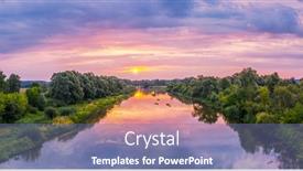  Presentation with awesome - Presentation design with aerial-view-on-awesome-colorful background and a  colored foreground