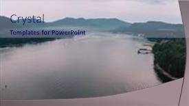  Presentation with siberia - Slide set with aerial-view-on-teletskoye-lake background and a sky blue colored foreground