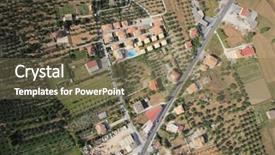  Presentation with zakynthos - PPT layouts featuring aerial view on the island of zakynthos greece background and a violet colored foreground