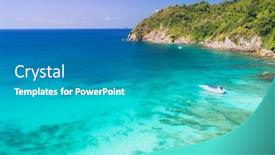  Presentation with sand ocean - Theme having aerial view point of tropical white sand beach and snorkel point at cockburn island andaman sea indian ocean myanmar and thailand background and a teal colored foreground