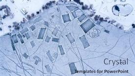  Presentation with winter ice - Cool new presentation theme with aerial-view-to-frozen-lake backdrop and a light blue colored foreground