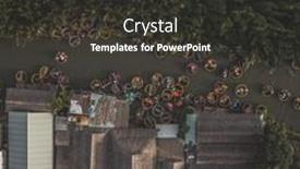  Presentation with coconut water - Slide set enhanced with aerial-view-tourists-in-basket background and a dark gray colored foreground