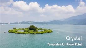  Presentation with lalu - Slides consisting of aerial-view background and a seafoam green colored foreground