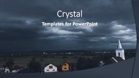  Presentation with transylvania - Slide set consisting of aerial-view background and a ocean colored foreground