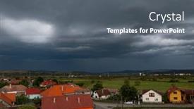  Presentation with transylvania - Presentation theme featuring aerial-view background and a gray colored foreground