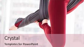  Presentation with close up of young girls - Amazing PPT layouts having aero - closeup of young woman legs backdrop and a coral colored foreground